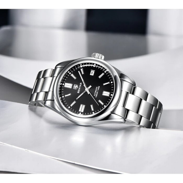 Мужские часы Benyar Automatic 10 BAR New - изображение 4