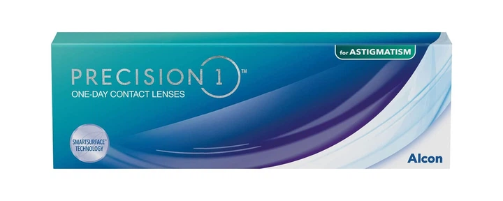 Торические контактные линзы Alcon Precision 1 for Astigmatism BC=8.5 ...
