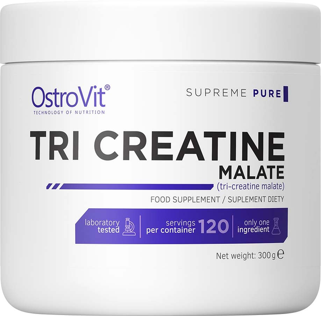 Kreatyna OstroVit Supreme Pure Tri Creatine Malate 300 g (5902232610277) - obraz 1