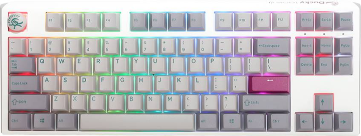 Клавіатура дротова Ducky One 3 Mist Grey TKL RGB LED MX-Speed-Silver 100043144 (WLONONWCRA347) - зображення 1
