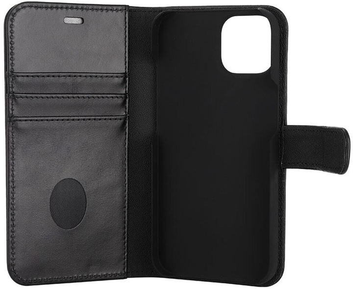 Etui z klapką RadiCover Radiation Protection Wallet Vegan Leather 2in1 do Apple iPhone 13/14 Exclusive Black (5712869102737) - obraz 3