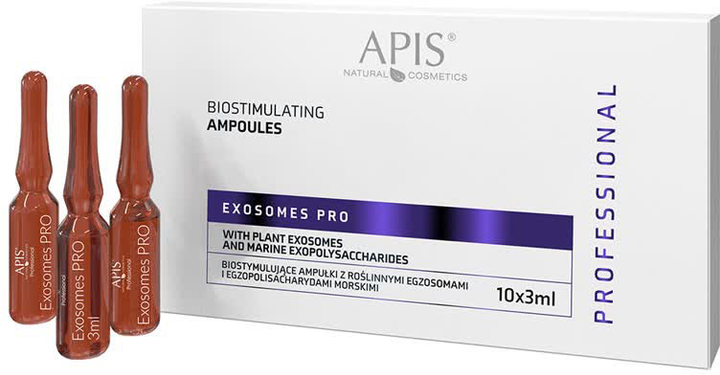 Ампули для обличчя Apis Exosomes Pro біостимулюючі з рослинними екзосомами 10х3 мл (5901810051341) - зображення 1