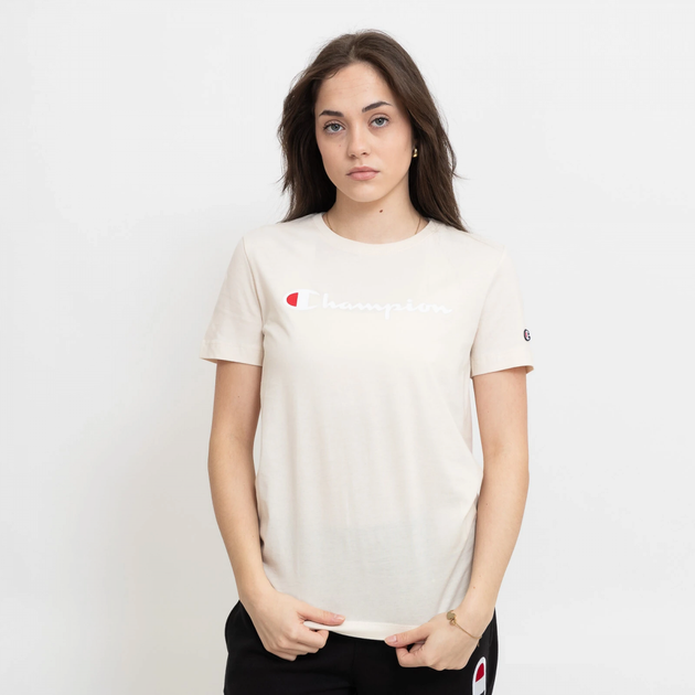 Футболка Champion crewneck t-shirt S Рожевий 117366-YS137 - Фото 1 Футболка Champion crewneck t-shirt S Рожевий 117366-YS137 - изображение 1