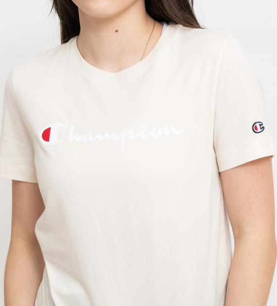 Футболка Champion crewneck t-shirt S Рожевий 117366-YS137 - Фото 3 Футболка Champion crewneck t-shirt S Рожевий 117366-YS137 - изображение 3