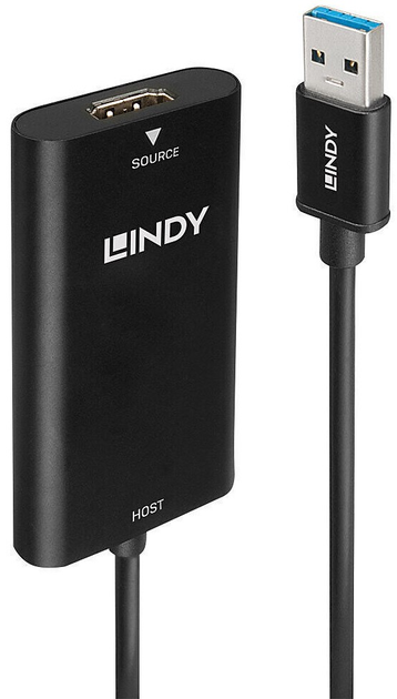 Konwerter Lindy Video Capture Device HDMI - USB Type A Black (4002888432351) - obraz 1