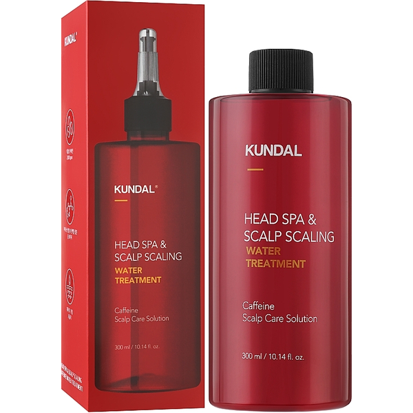 Лечебная эссенция KUNDAL Head Spa & Scalp Scaling Caffeine Water Treatment для кожи головы от выпадения волос, 300 мл - Фото 1 Лечебная эссенция KUNDAL Head Spa & Scalp Scaling Caffeine Water Treatment для кожи головы от выпадения волос, 300 мл - изображение 1
