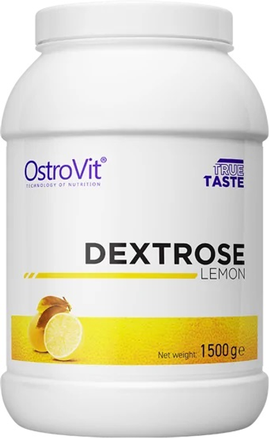 Ізотонік OstroVit True Taste Dextrose Lemon 1500 г (5903246222869) - зображення 1