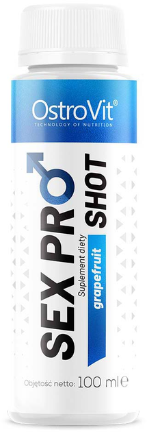 Zestaw suplementów diety OstroVit Sex Pro Shot Grapefruit w płynie 20 x 100 ml (5903933911403) - obraz 2