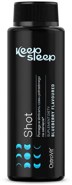 Набір дієтичних добавок OstroVit Keep Sleep Shot Blueberry в розчині 20 x 100 мл (5903933911441) - зображення 1