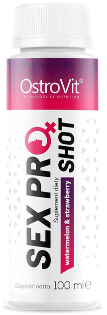 Zestaw suplementów diety OstroVit Sex Pro Women Shot Watermelon - Strawberry w płynie 20 x 100 ml (5903933911502) - obraz 2