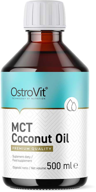 Дієтична добавка OstroVit MCT Coconut Oil 500 мл (5903933906843) - зображення 1