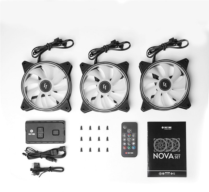 Zestaw wentylatorów Chieftec Nova Set (NF-3012-RGB) - obraz 7