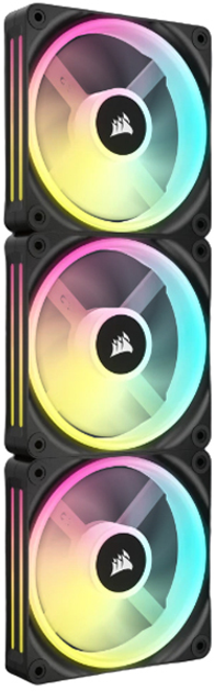 Zestaw wentylatorów Corsair iCUE Link QX120 RGB PWM PC Fans Starter Kit with iCUE Link System Hub (CO-9051002-WW) - obraz 3