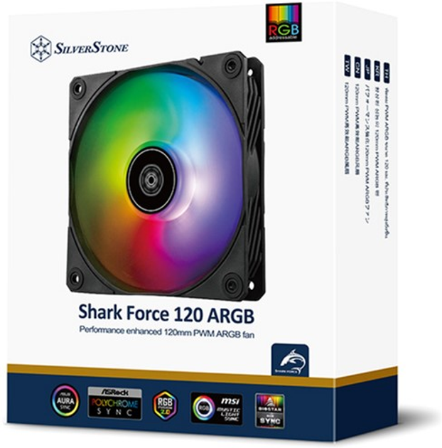 Вентилятор SilverStone Shark Force SF120B ARGB (SST-SF120B ARGB) - зображення 14