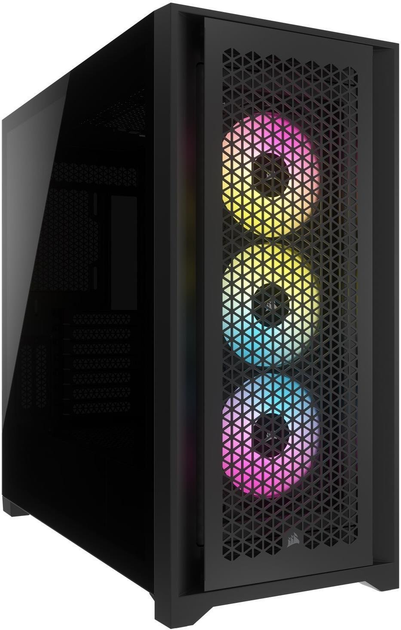 Obudowa Corsair iCUE 5000D RGB AirFlow Tempered Glass Black (CC-9011242-WW) - obraz 1