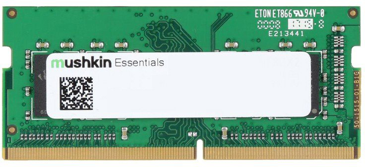 Оперативна пам'ять Mushkin Essentials SODIMM DDR4-3200 8192MB PC4-25600 (MES4S320NF8G) - зображення 1