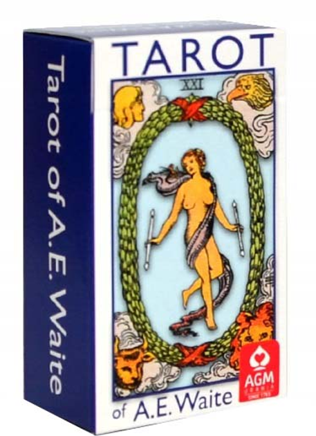 Karty Tarot A.E. Waite AGM Mini Blue Edition (9783038194736) - obraz 1