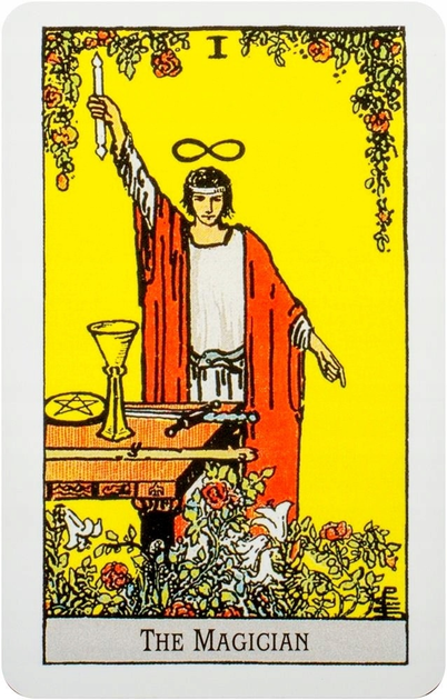Karty Tarot A.E. Waite AGM-Urania Mini Blue Edition (9783038194736) - obraz 4