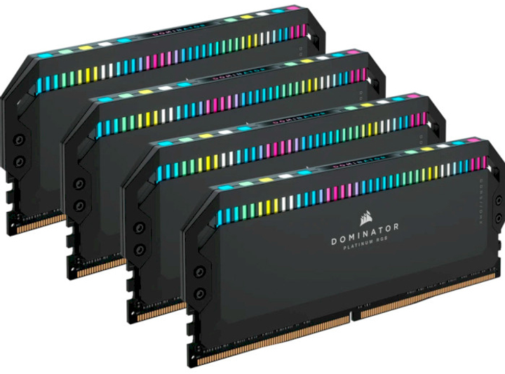 Pamięć RAM Corsair DDR5-6200 65536MB PC5-49600 (kit of 4x16384) Dominator Platinum RGB (CMT64GX5M4B6200C32) - obraz 1