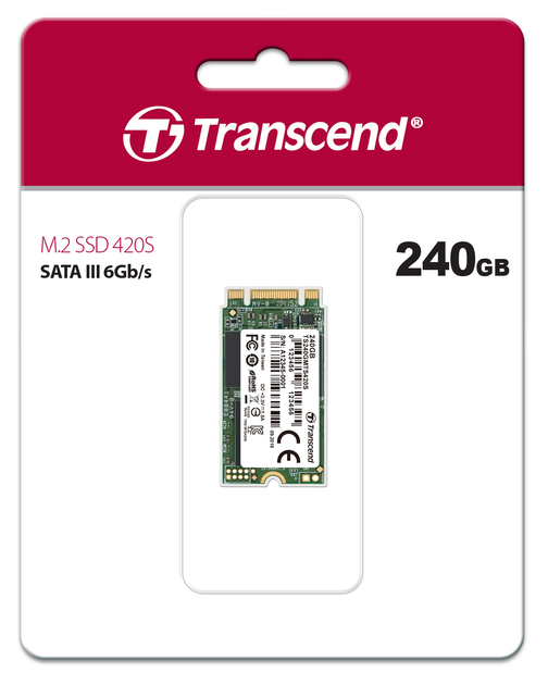 SSD диск Transcend MTS420S 240GB M.2 2242 SATAIII 3D NAND TLC (TS240GMTS420S) - зображення 2