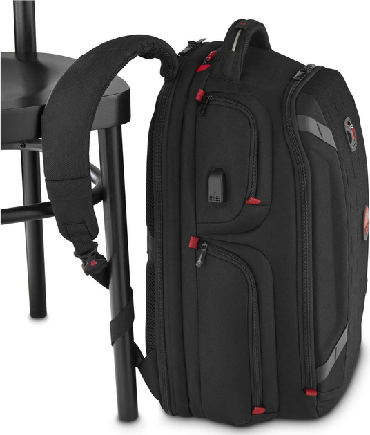 Plecak na laptopa Wenger Tech PlayerOne Gaming 17" Czarny (7613329114568) - obraz 9