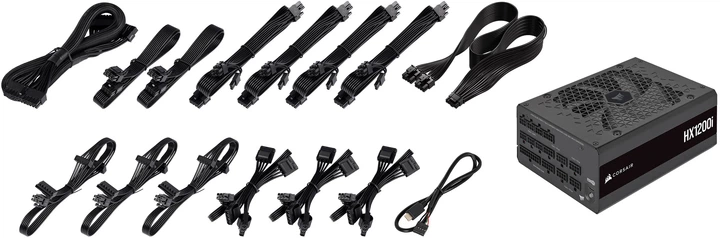 Zasilacz Corsair HX1200i PCIE5 1200 W (CP-9020281-EU) - obraz 12