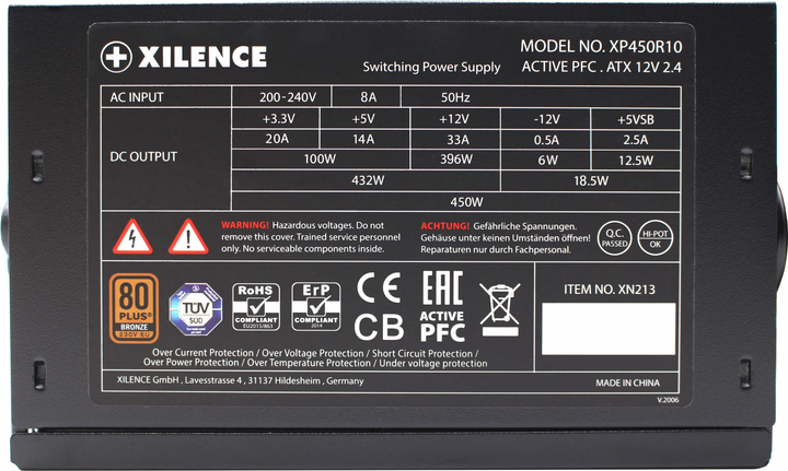 Zasilacz Xilence Gaming Series 450W (XP450R10) - obraz 8