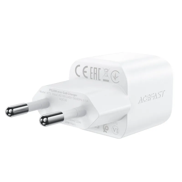 Зарядний пристрій ACEFAST A73 mini GaN White (6974316282655) - зображення 3