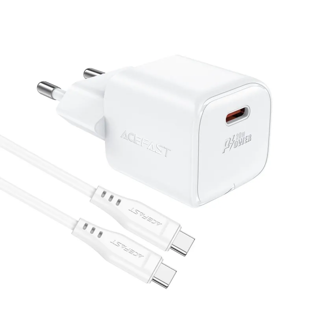 Зарядний пристрій ACEFAST A73 mini GaN White (6974316282655) - зображення 4