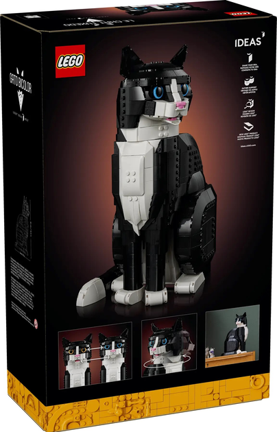 Конструктор LEGO Ideas Чорно-білий кіт 1710 деталей (21349) - зображення 1