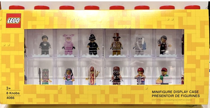 Transparentny stojak na 16 mini-figurki SmartLife z jaskrawo-czerwonymi elementami 3.4 l (5711938023607) - obraz 4