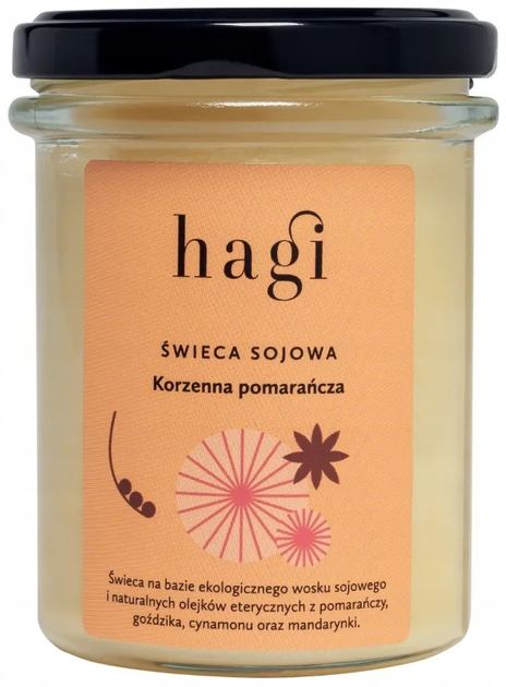 Świeca sojowa Hagi Korzenna Pomarańcza 215 ml (5905214945626) - obraz 1