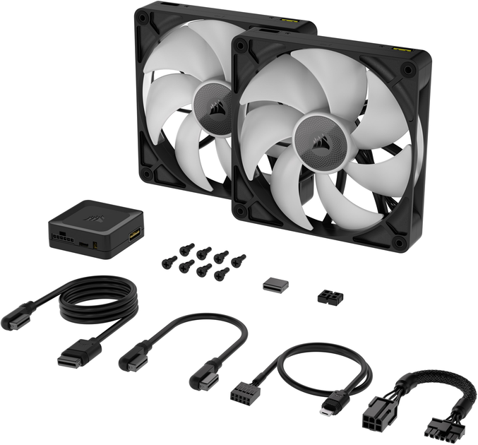 Набор вентиляторов Corsair iCUE Link RX140 RGB PWM Dual Pack (CO-9051020-WW) - изображение 2