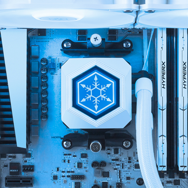 Система жидкостного охлаждения SilverStone Perma Frost Premium PF360W-ARGB-V2 White (SST-PF360W-ARGB-V2) - изображение 8