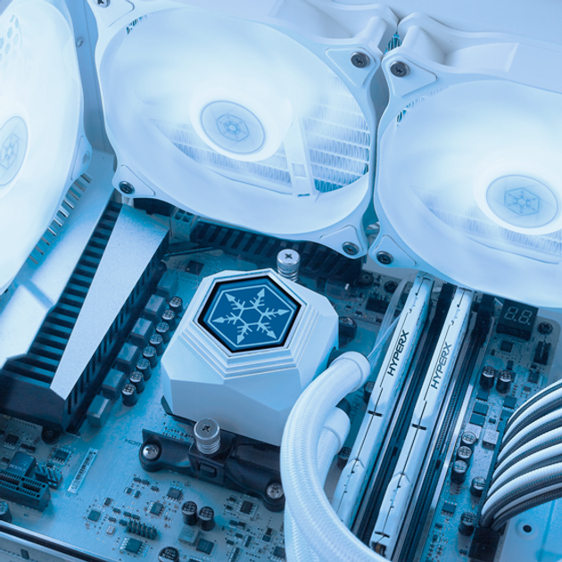 Система жидкостного охлаждения SilverStone Perma Frost Premium PF360W-ARGB-V2 White (SST-PF360W-ARGB-V2) - изображение 9
