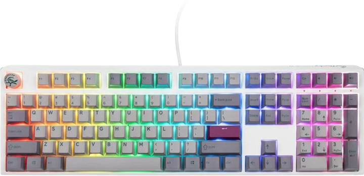 Клавіатура дротова Ducky One 3 RGB LED Cherry MX Speed Silver USB Mist Grey (WLONONWCRA339) - зображення 1