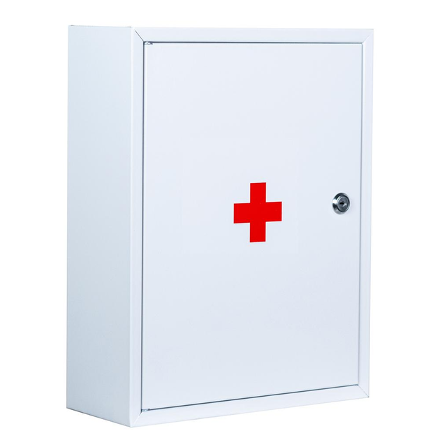 Ящик металлический для медикаментов Аптечка АП01 (300х390х120 мм) белый - изображение 2