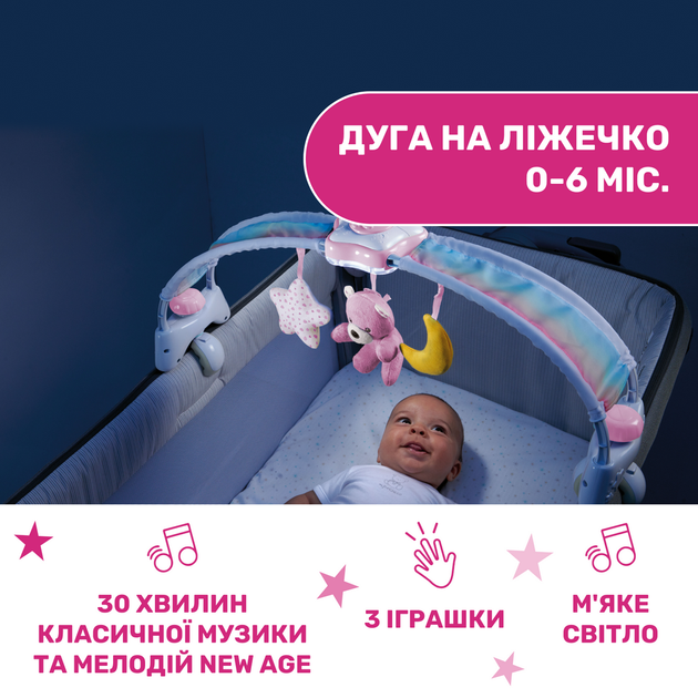 Игровая музыкальная панель Chicco Радужное сияние, розовая - Фото 7 Игровая музыкальная панель Chicco Радужное сияние, розовая - изображение 7