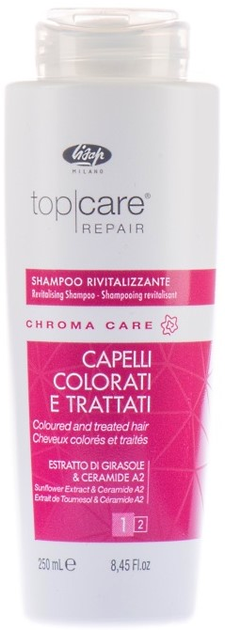 Шампунь живильний Lisap Top Care Repair Chroma Care для фарбованого волосся 250 мл (1100240000019) - зображення 1