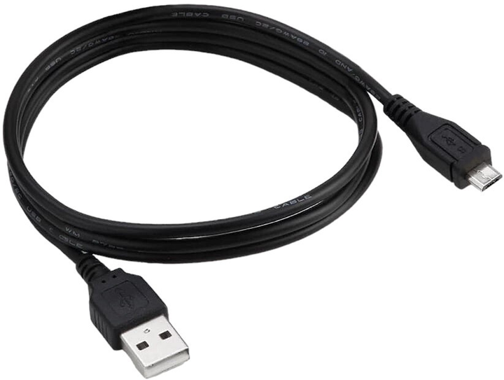Kabel Libox USB Type A - micro-USB M/M 1.8 m Black (KAB-KOM-0021) - obraz 1