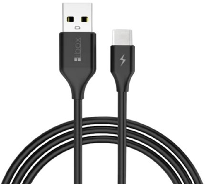 Kabel Libox USB Type A - USB Type C M/M 1 m Black (KAB-USB-0000013) - obraz 1