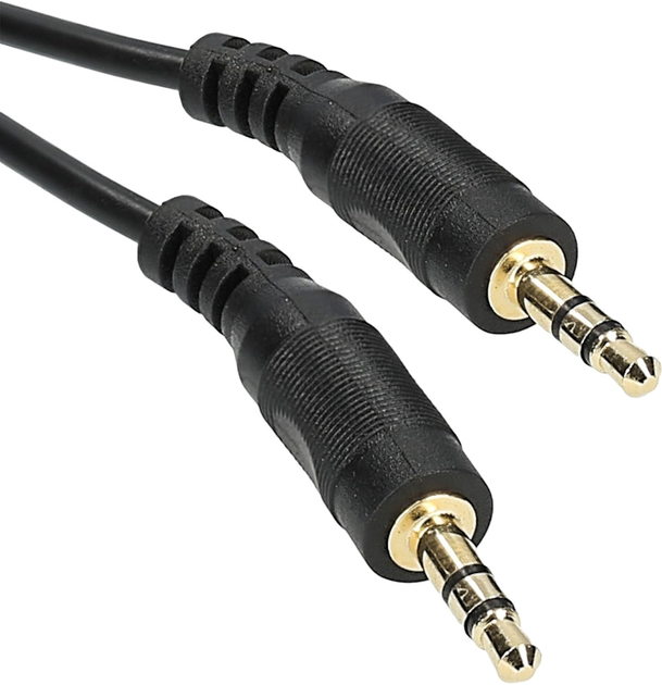 Kabel Libox 3.5 mm (mini-jack) - 3.5 mm (mini-jack) M/M 1.5 m Black (KAB-POŁ-0045) - obraz 1