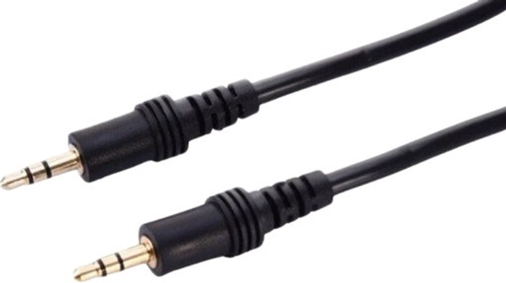 Kabel Libox 3.5 mm (mini-jack) - 3.5 mm (mini-jack) M/M 1 m Black (KAB-POŁ-00015) - obraz 1