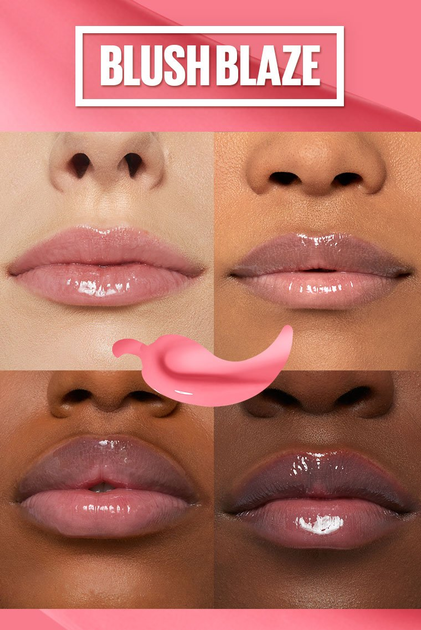 Блиск-плампер для губ Maybelline New York з екстрактом перцю чилі 001 Blush Blaze 5.4 мл (30158719) - зображення 3