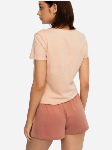 Піжама (футболка + шорти) жіноча бавовняна Esotiq 41251-30X M Рожева (5903972241936) - зображення 2