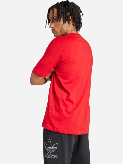 T-shirt męski bawełniany adidas Adicolor Trefoil IR8009 S Czerwony (4066759599949) - obraz 2