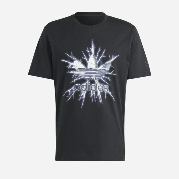 Футболка бавовняна довга чоловіча adidas Graphic IR9440 M Чорна (4066757412059) - зображення 6