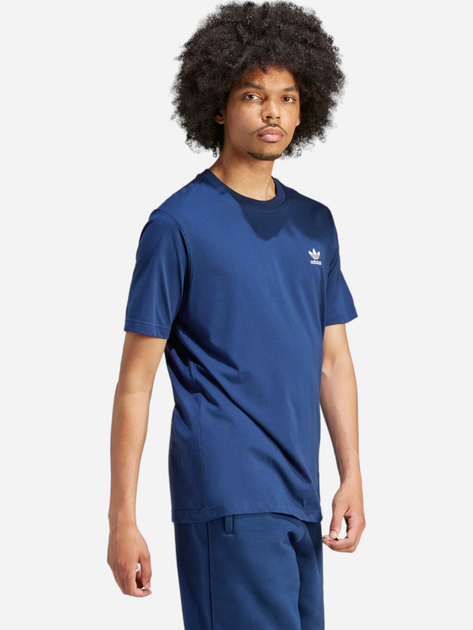 T-shirt męski bawełniany adidas Trefoil Essentials IR9693 M Granatowy (4066757372346) - obraz 3