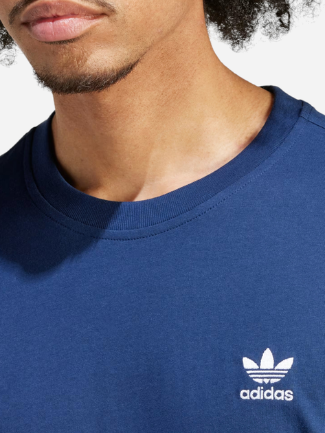 T-shirt męski bawełniany adidas Trefoil Essentials IR9693 M Granatowy (4066757372346) - obraz 4