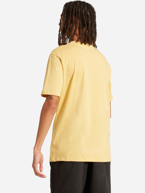 T-shirt męski bawełniany adidas Trefoil Essentials IR9695 XL Żółty (4066757376306) - obraz 2